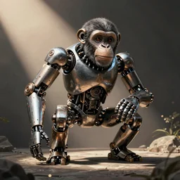 mechanical robot-chimp