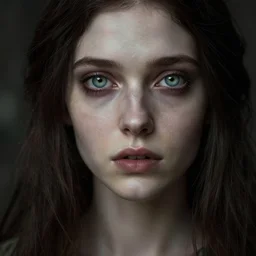 photo of an incredibly beautiful woman with amazing eyes from another place, DSLR 8K, mid shot biblical art, realism, incomprehensible detail, silent hill aesthetic, photorealistic, hyperrealism, Unreal Engine, lifelike, Razaras of deviantart.com