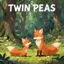 Twin Peaks poster artwork by Michael Whelan and Tomer Hanuka, Rendering of a cute fox playing in a fairytale forest, by Makoto Shinkai and thomas kinkade, Matte painting, trending on artstation and unreal engine