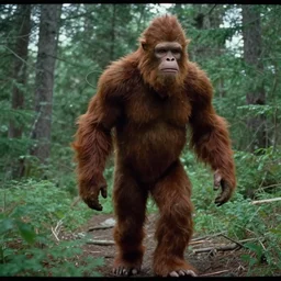 a screen capture of found footage video of bigfoot, left behind by a missing hiker in 1 9 8 6