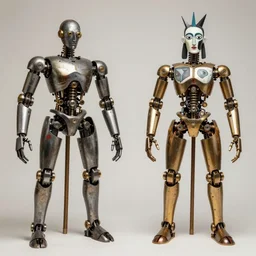 Two mechanical gods. Dali. Picasso.