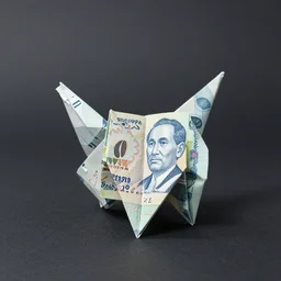 photo of an origami made of 1 k philippine peso bill