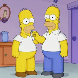 Homer simpson in real Lifestyle, photograph