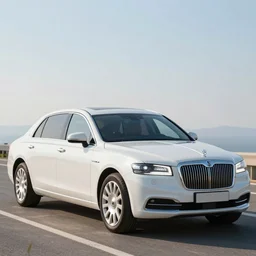 a cow in the form of a limousine, high detail, surreal, modern,