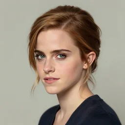 portrait of emma watson, artwork by guy denning,