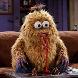 that episode of seinfeld where the other worldly flesh beast seeps into reality.