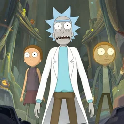 rick and morty, concept art, digital painting, trending on artstation, highly detailed, epic composition, 8 k uhd