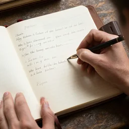 epstein writing in a ledger in skyrim