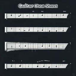 guitar scale cheat sheet