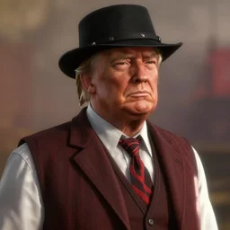 a screenshot of donald trump in the video game red dead redemption ii. 3 d rendering. unreal engine. amazing likeness. very detailed