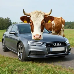 audi a cow