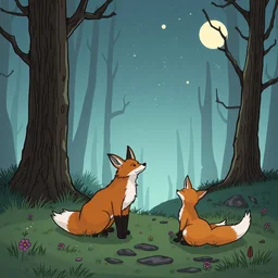 a graphic novel comic about anthropomorphic foxes in a fantasy world, by mike holmes, webcomic, cartoon