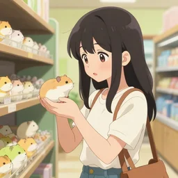 art anime anime anime anime girl at the pet store buying a hamster