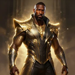 portrait of apex legends idris elba, intricate, elegant, glowing lights, highly detailed, digital painting, artstation, glamor pose, concept art, smooth, sharp focus, illustration, art by artgerm and greg rutkowski, artey freytag