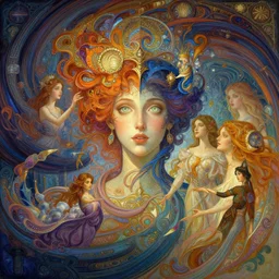 a whirlwind of souls ushing inside the metaverse, half body, glowin eyes, d & d, fantasy, intricate, elegant, highly detailed, colorful, vivid color, digital painting, artstation, concept art, art by artgerm and greg rutkowski and alphonse mucha and ruan jia