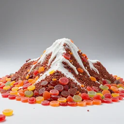 A mountain made of Candy, professional photography