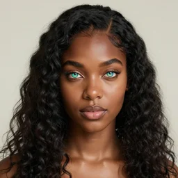 portrait of a brown skinned woman, she has beautiful opal eyes, long black curly hair, cgsociety, hyperdetailed, artbreeder, painted by wlop and greg rutkowski, volumetric sunlight, beautiful, artstation, octane render, sharpness, 8 k, golden ratio