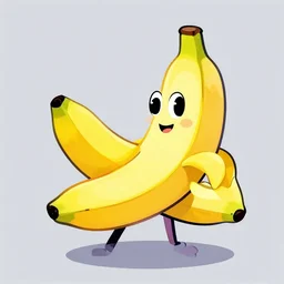 punk rock bananas, cartoon, trending on art station