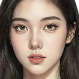 detailed portrait girl, by Ismail inceoglu dragan bibin hans thoma greg rutkowski Alexandros Pyromallis Nekro Rene Maritte Illustrated, Perfect face, fine details, realistic shaded, fine-face, pretty face