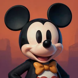 A beautiful portrait of dead Mickey Mouse corpse, digital art by Eugene de Blaas and Ross Tran, vibrant color scheme, highly detailed, in the style of romanticism, cinematic, artstation, Greg rutkowski