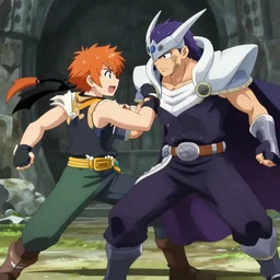 link and ganon fight in anime style - n 9
