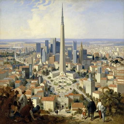 the future capital city of liberland, painting by gaston bussiere, craig mullins, j. c. leyendecker