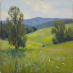 the most beautiful landscape you've ever seen, oil on canvas