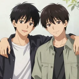 Two handsome anime boys