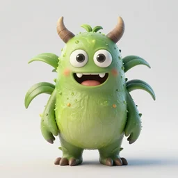 A plant monster, highly detailed, digital art, sharp focus, trending on art station, leaves, moss, ferns, thistle, anime art style