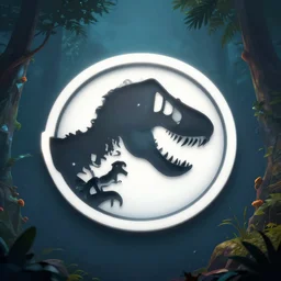face icon stylized minimalist jurassic world dominion, loftis, cory behance hd by jesper ejsing, by rhads, makoto shinkai and lois van baarle, ilya kuvshinov, rossdraws global illumination