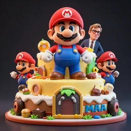 hyperrealistic cake themed like nintendo mario kart, stunning 3 d render inspired by istvan sandorfi & greg rutkowski & mike judge, perfect symmetry, dim volumetric cinematic lighting, 8 k octane comprehensive render, extremely mega hyper - detailed and lifelike attributes & atmosphere, intricate, realistic flesh texture, masterpiece, artstation, stunning,