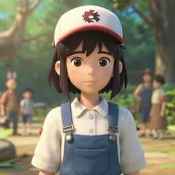 a 3 d film animation still portrait of a 1 9 5 0's zoo keeper girl, finely detailed features, sun light, at the zoo, gapmoe yandere grimdark, trending on pixiv fanbox, painted by greg rutkowski makoto shinkai takashi takeuchi studio ghibli, akihiko yoshida, pixar 3 d, renderman