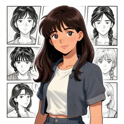 young adult rhea seehorn as illustrated by laia lopez manga style
