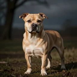 adult fluffy tan pit bull chihuahua mix