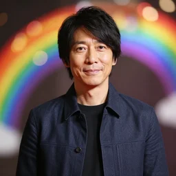 george takei, rainbow bokeh
