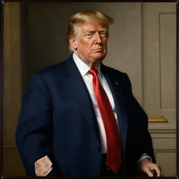 rennessaince painting of donald trump