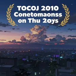 a screenshot from the anime film of the distant sky at dusk, horizon, distant synthwave city, pretty clouds, atmospheric nighttime