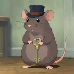anthropomorphic rat detective anime key still