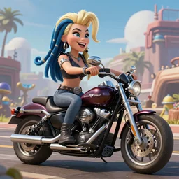 harley king, smooth, unreal engine 5, pixar