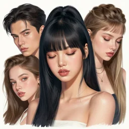 richly detailed color illustration of lalisa illustrated by artgerm and mina petrovic and timothy kong and marina federovna. 3 d shadowing, eyes closed!!!