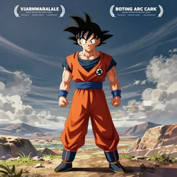 movie poster for a movie starring Goku