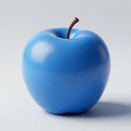 a blue apple, sharp focus, studio lighting, unreal engine
