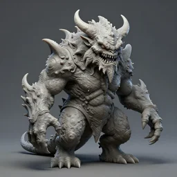 ultradetailed zbrush sculpt of a magical monster