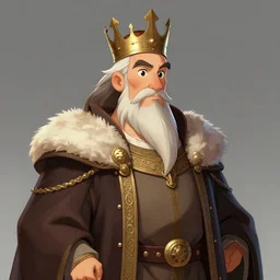 portrait of medieval old king, artstation, cartoon, elegant highly detailed digital painting, concept art, smooth, sharp focus, makoto shinkai, don bluth and michel ocelot, fujita goro, moebius, tom whalen, atey ghailan, akihiko yoshida, fadeev