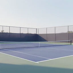 liminal space tennis court, dreamcore, empty, blank space, place from your dreams, raw cgi render, blender, surrealism