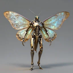 mechanical moth man, artstation