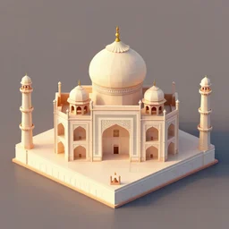 a low poly isometric render of mughal india in the style of monument valley, intricate, elegant, smooth shading, soft lighting, illustration, simple, solid shapes, by magali villeneuve, jeremy lipkin and michael garmash, rob rey and kentaro miura style, octane render, zaha hadid