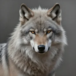 very detailed portrait painting of a Tribal asian Werewolf with light grey fur, featured in artstation, concept art by Greg Rutkowski, WLOP, Dan Mumford, Christophe Vacher