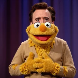 nicholas cage as a muppet