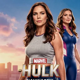 Anna Gunn as She-Hulk in the new Marvel film, movie poster, real, 8k,